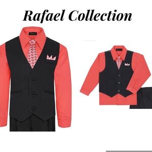 Rafael Boy's 4-Piece Vest and Shirt, Tie and Hanky.  Size 3T